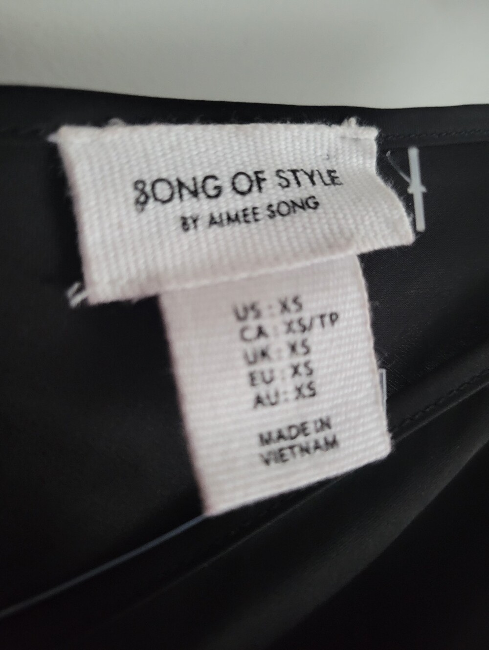 Song of Style Aimee Song Black Slip Dress